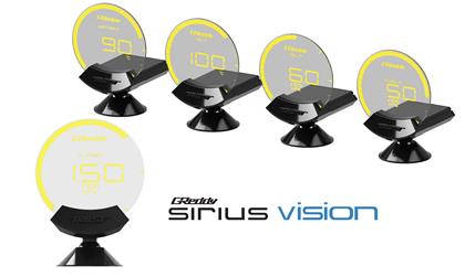 GReddy Sirius Vision Display (Turbo / Press / Temp / Voltage) 68mm Clear Thin-Film EL Display Gauge