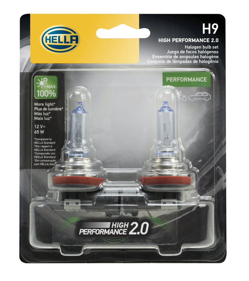 Hella H9 12V 65W PGJ19-5 HP2.0 Halogen Bulbs